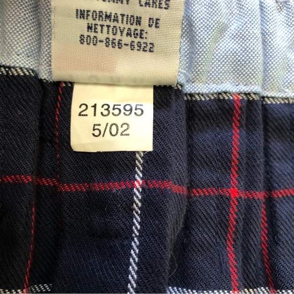 Tommy Hilfiger school girl pleated skirt red/white/blue gold tone snap 4T - Picture 14 of 14